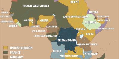 Kaart van brits Kameroen