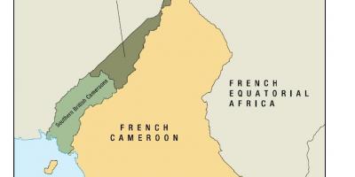 Kaart van uno staat van Kameroen
